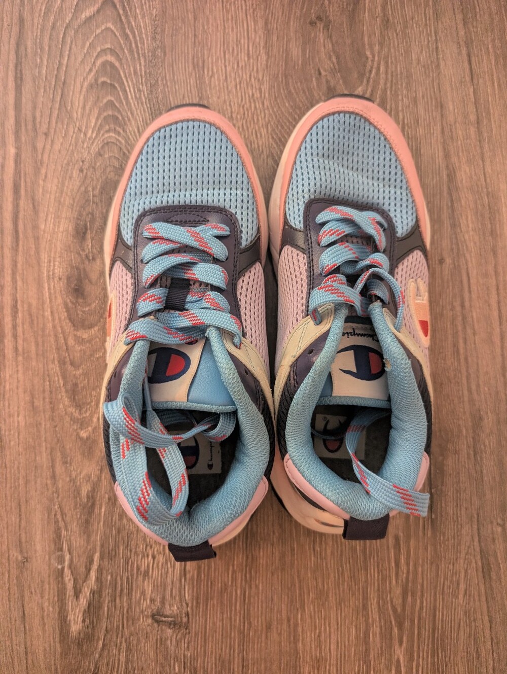 Champion Women's Pastel Colorblock Sneakers Size 8 - Picture 2 of 6